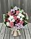 Букет цветов из: Альстромерии, Гвоздики, Розы и Хризантемы в Саки