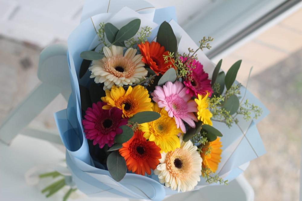 Букет цветов из: Герберы в Саки