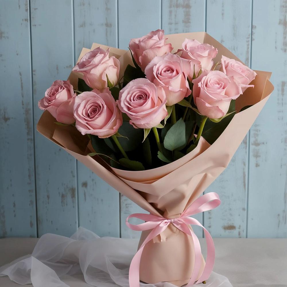 Букет цветов из: Розы в Саки