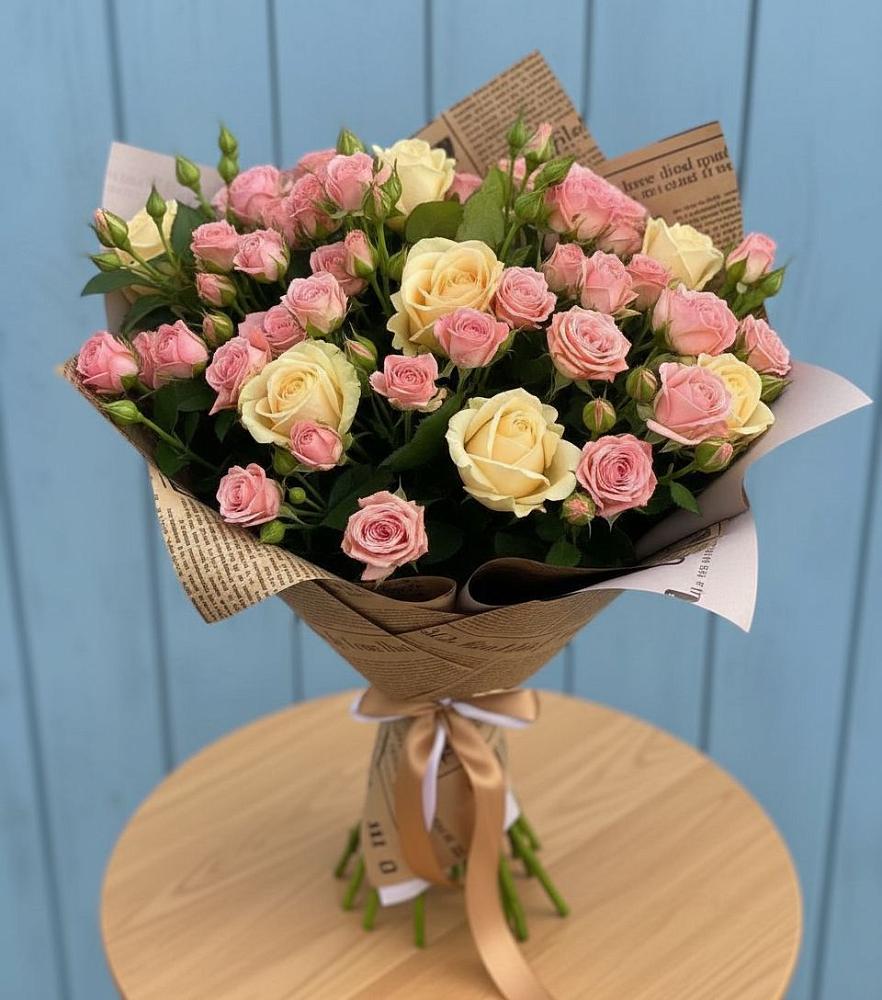 Букет цветов из: Розы в Саки