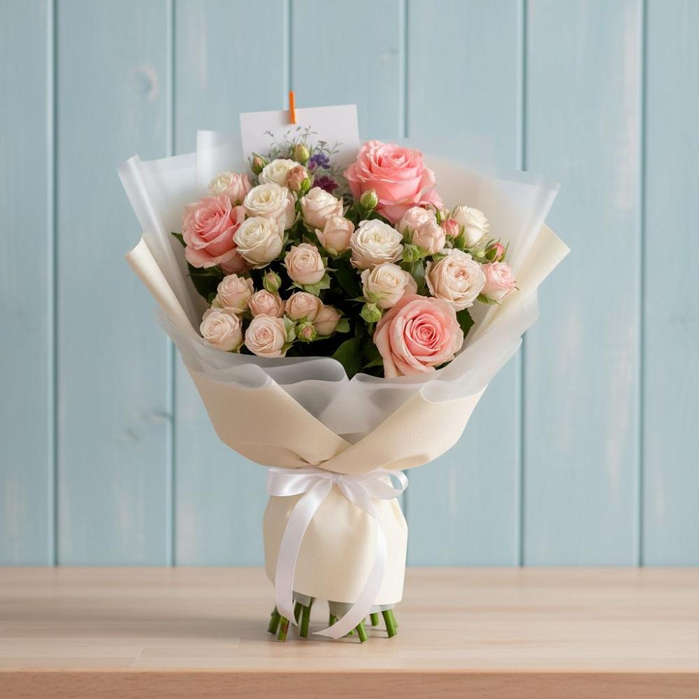 Букет цветов из: Розы в Саки