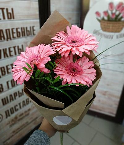 Букет цветов из: Герберы в Саки