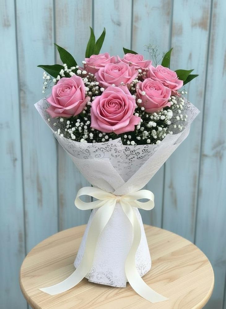 Букет цветов из: Розы в Саки