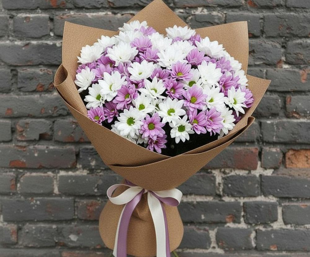Букет цветов из: Хризантемы в Саки