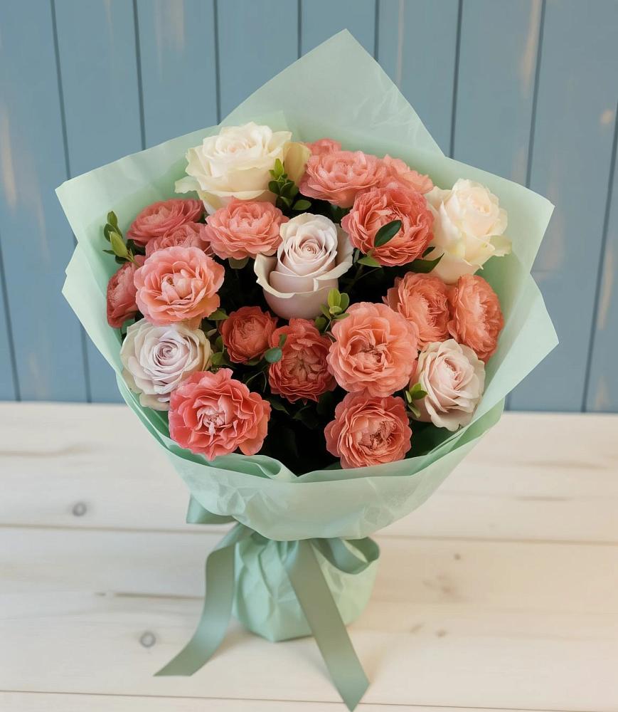 Букет цветов из: Розы в Саки