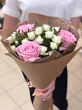 Букет цветов из:  Розы #REPLACE_PRED# Саки
