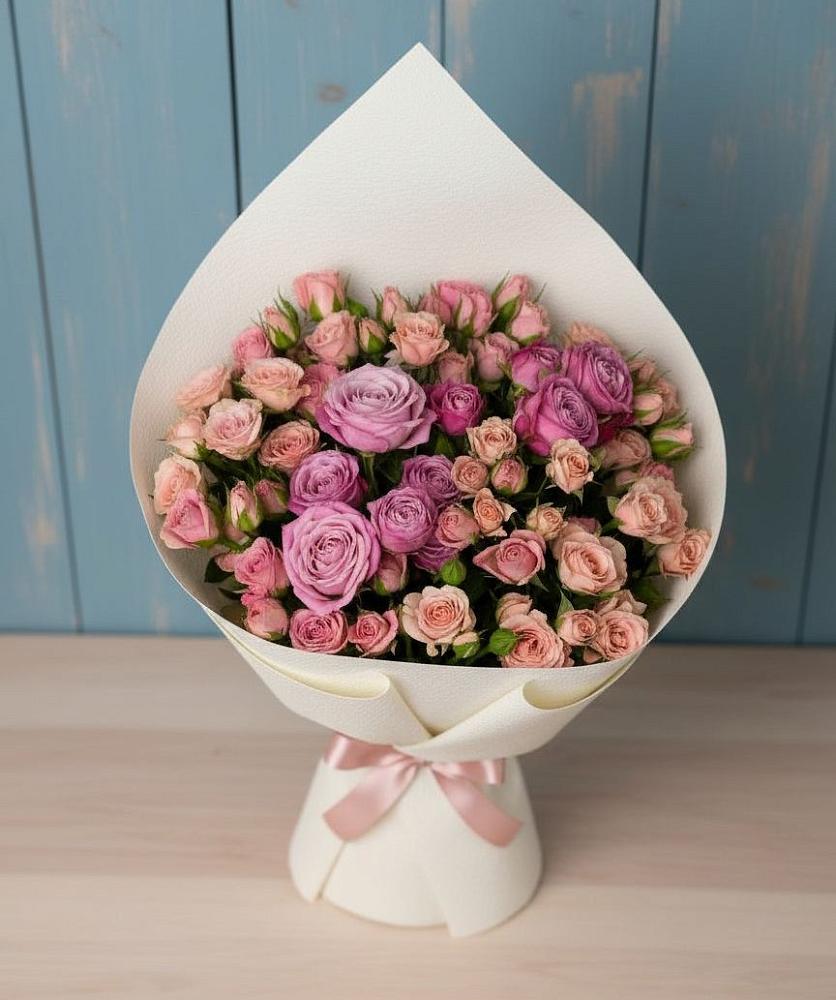 Букет цветов из: Розы в Саки