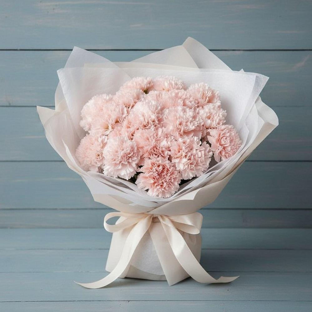 Букет цветов из: Гвоздики в Саки