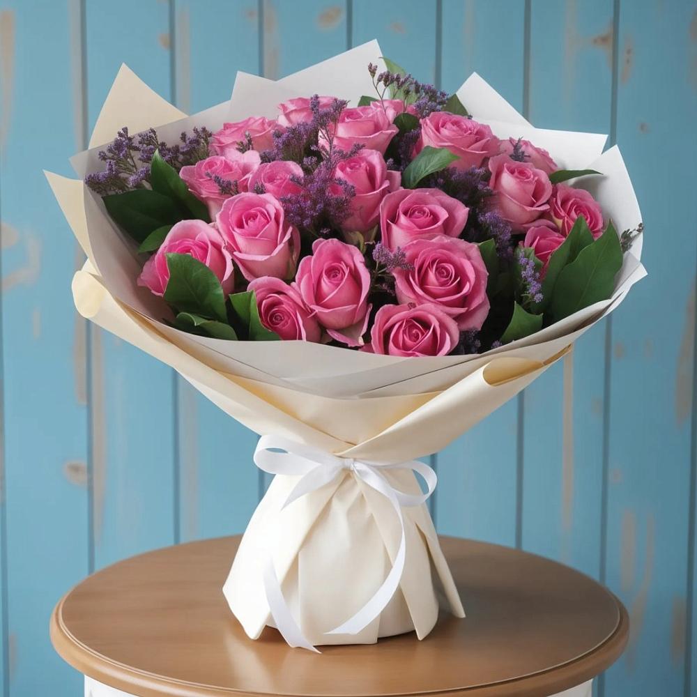 Букет цветов из: Розы в Саки