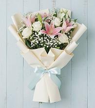 Букет цветов из:  Лилии #REPLACE_PRED# Саки